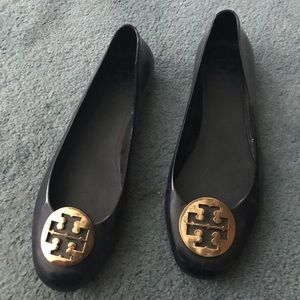 Navy Blue Tory Burch Flats